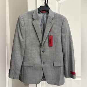 Alfani Red Slim Fit Black/White Wool Blazer 40S NWT Narrowed Shoulders